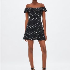 Zara polka dot dress